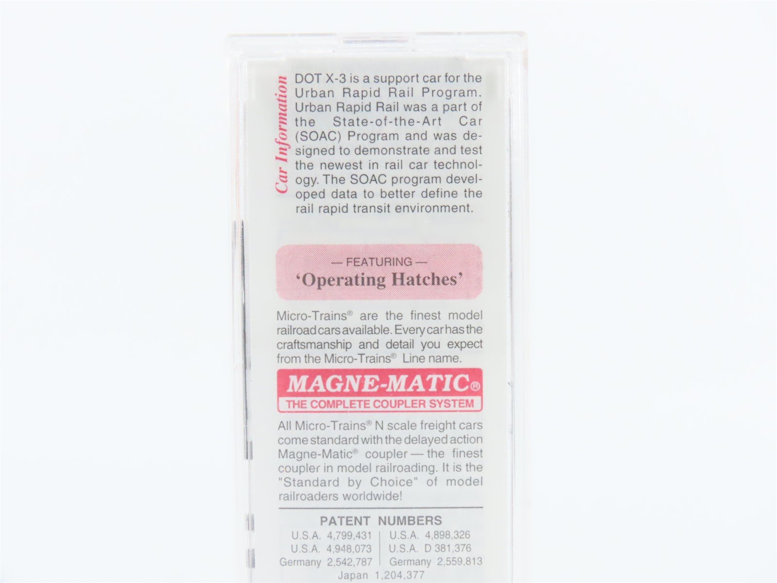 N Scale Micro-Trains MTL 52090 UMTA 52' 2