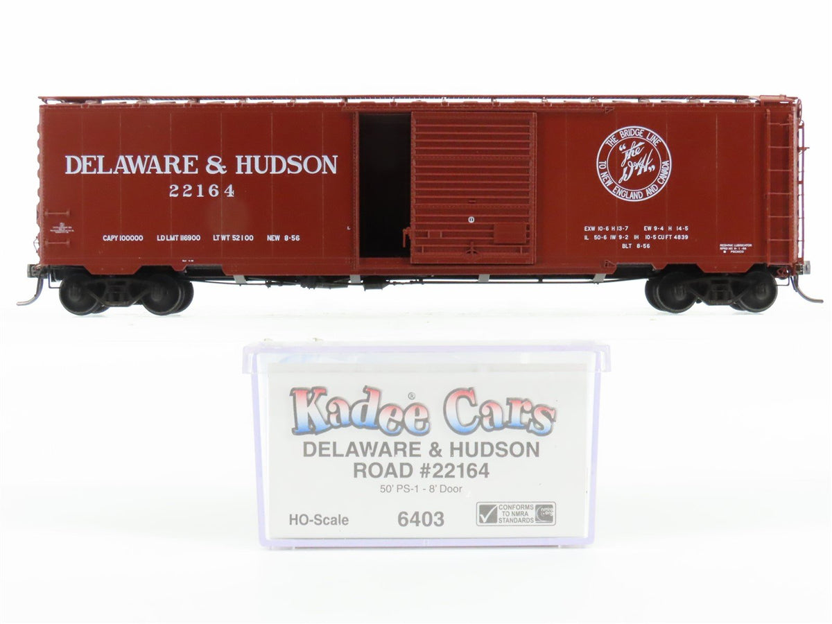 HO Kadee 6403 D&amp;H Delaware &amp; Hudson &quot;The Bridge Line&quot; 50&#39; PS-1 Boxcar #22164