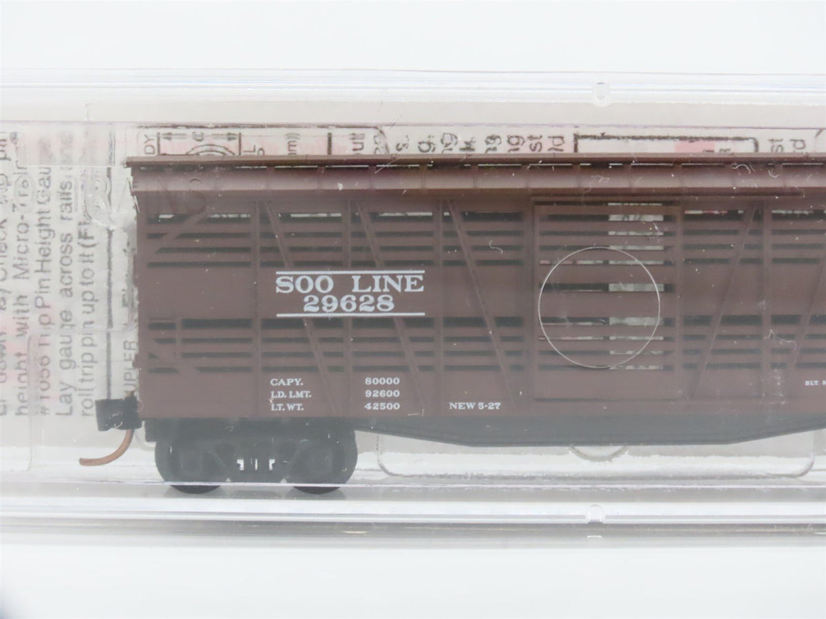 N Scale Micro-Trains MTL 35140 SOO Line 40&#39; Despatch Stock Car #29628