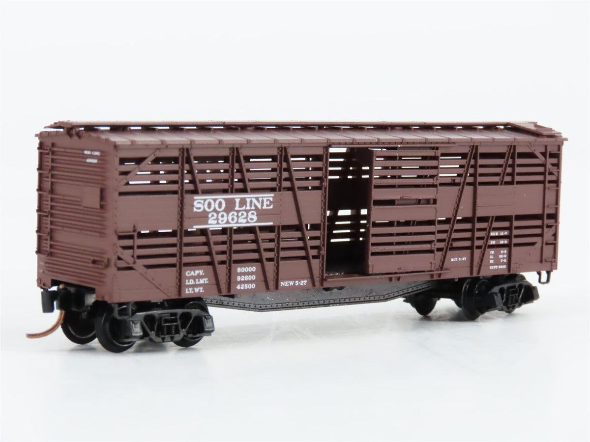 N Scale Micro-Trains MTL 35140 SOO Line 40&#39; Despatch Stock Car #29628