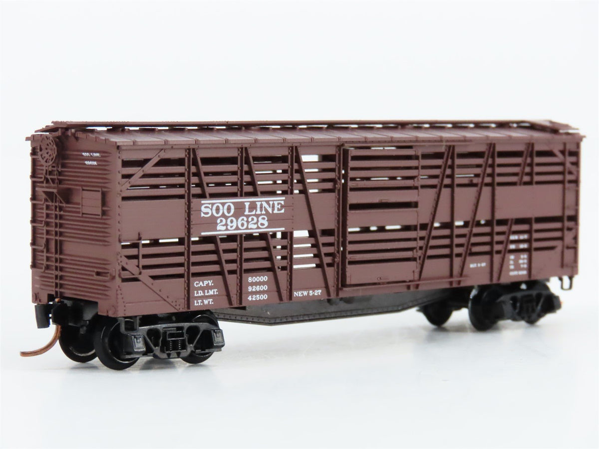 N Scale Micro-Trains MTL 35140 SOO Line 40&#39; Despatch Stock Car #29628