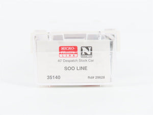 N Scale Micro-Trains MTL 35140 SOO Line 40' Despatch Stock Car #29628