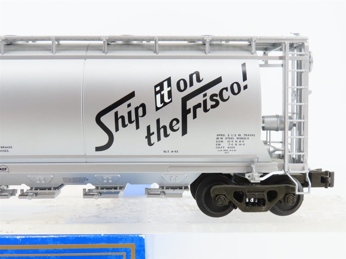 O Gauge 3-Rail Atlas 6333-2 SLSF Frisco ACF 6-Bay Cylindrical Hopper #81024