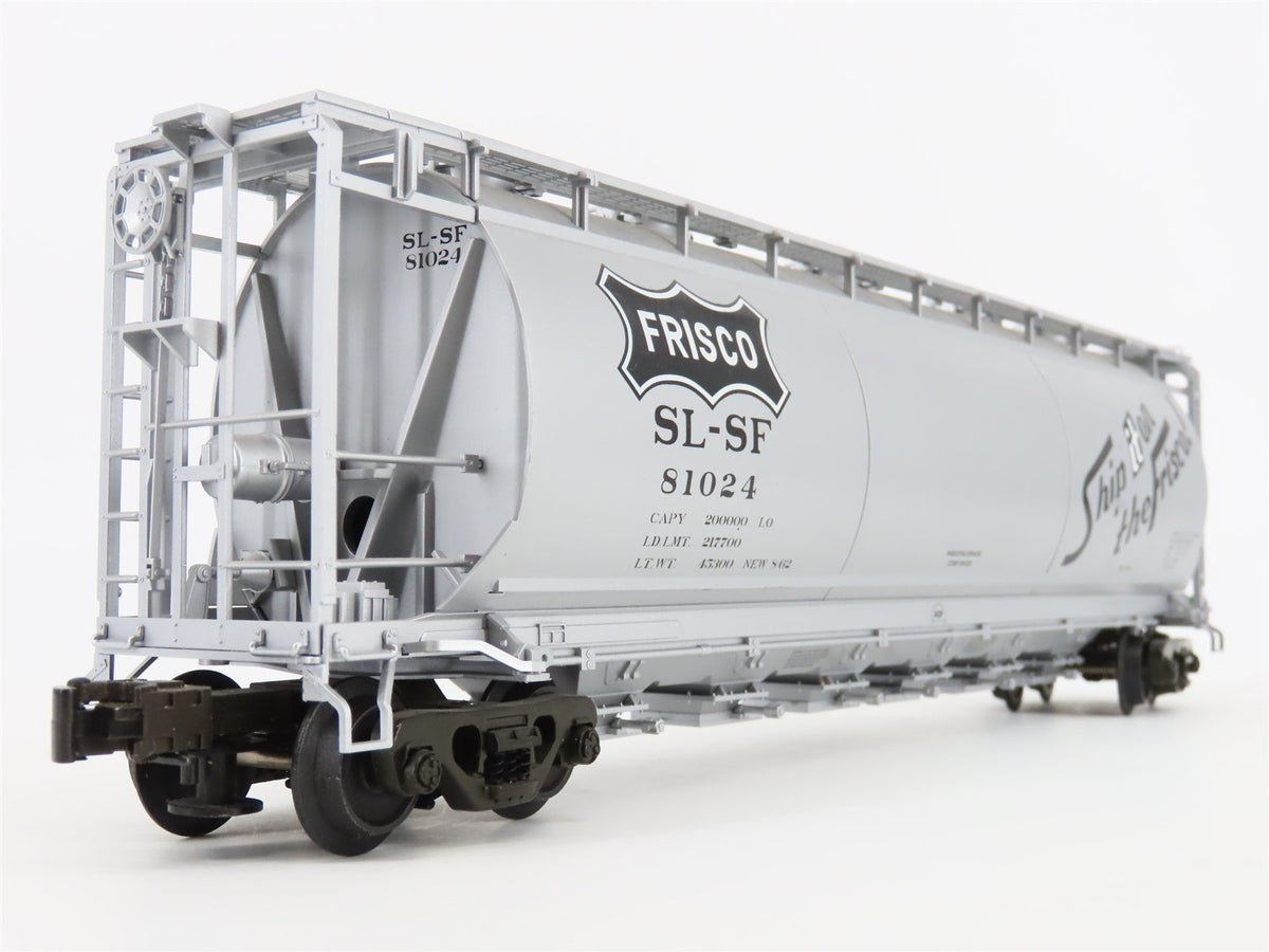 O Gauge 3-Rail Atlas 6333-2 SLSF Frisco ACF 6-Bay Cylindrical Hopper #81024