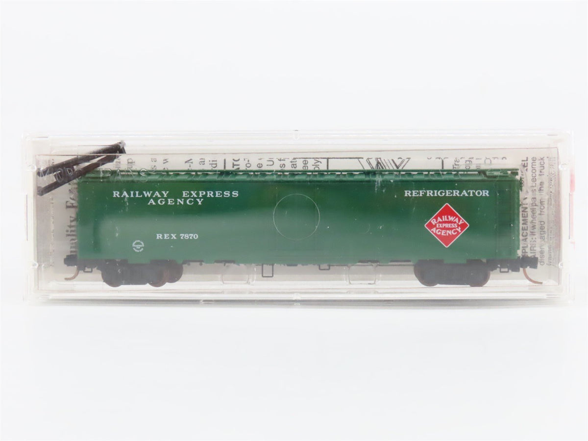 N Scale Micro-Trains MTL 52010 REX Railway Express Agency 52&#39; 2&quot; Reefer #7870