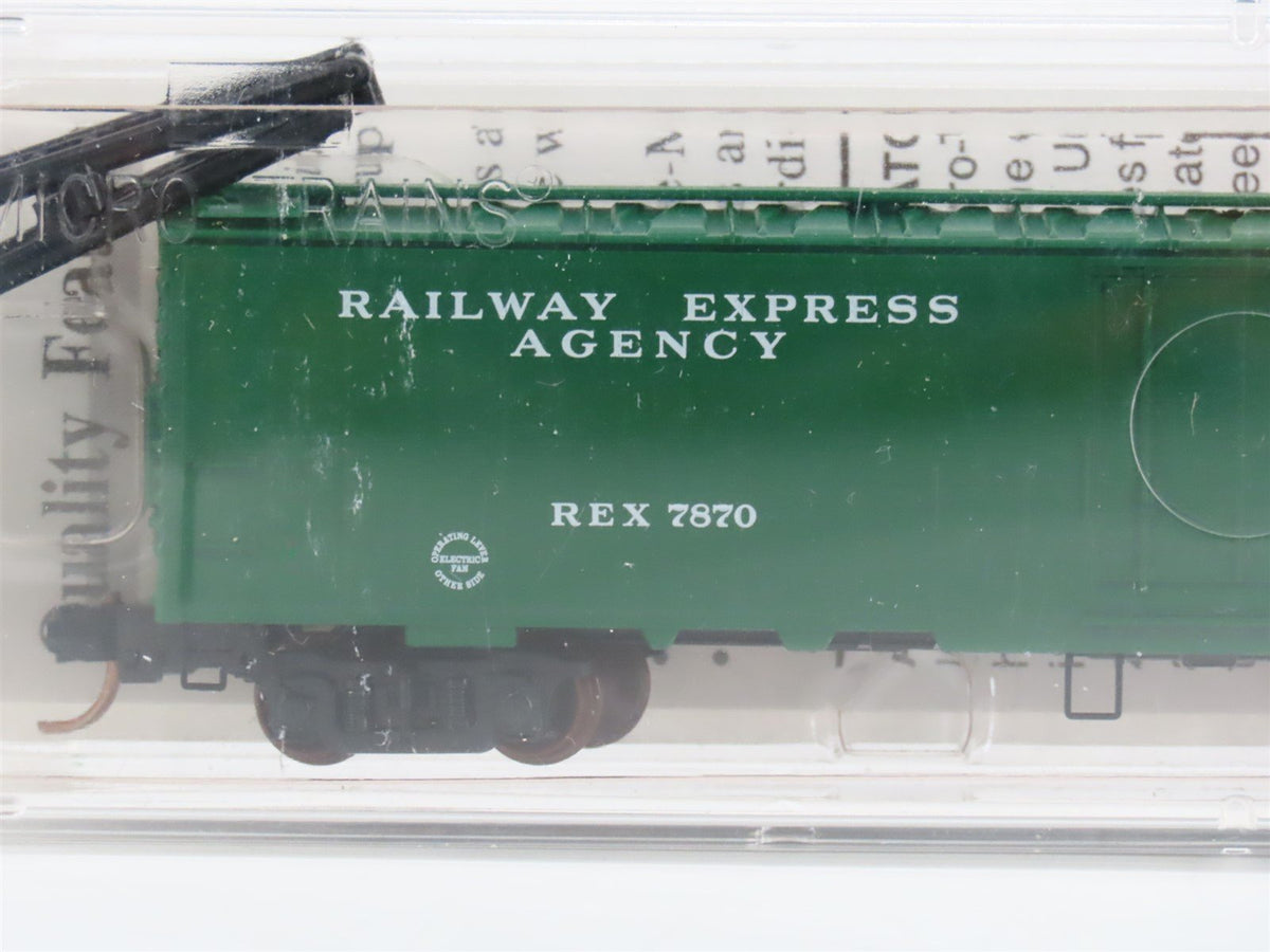 N Scale Micro-Trains MTL 52010 REX Railway Express Agency 52&#39; 2&quot; Reefer #7870