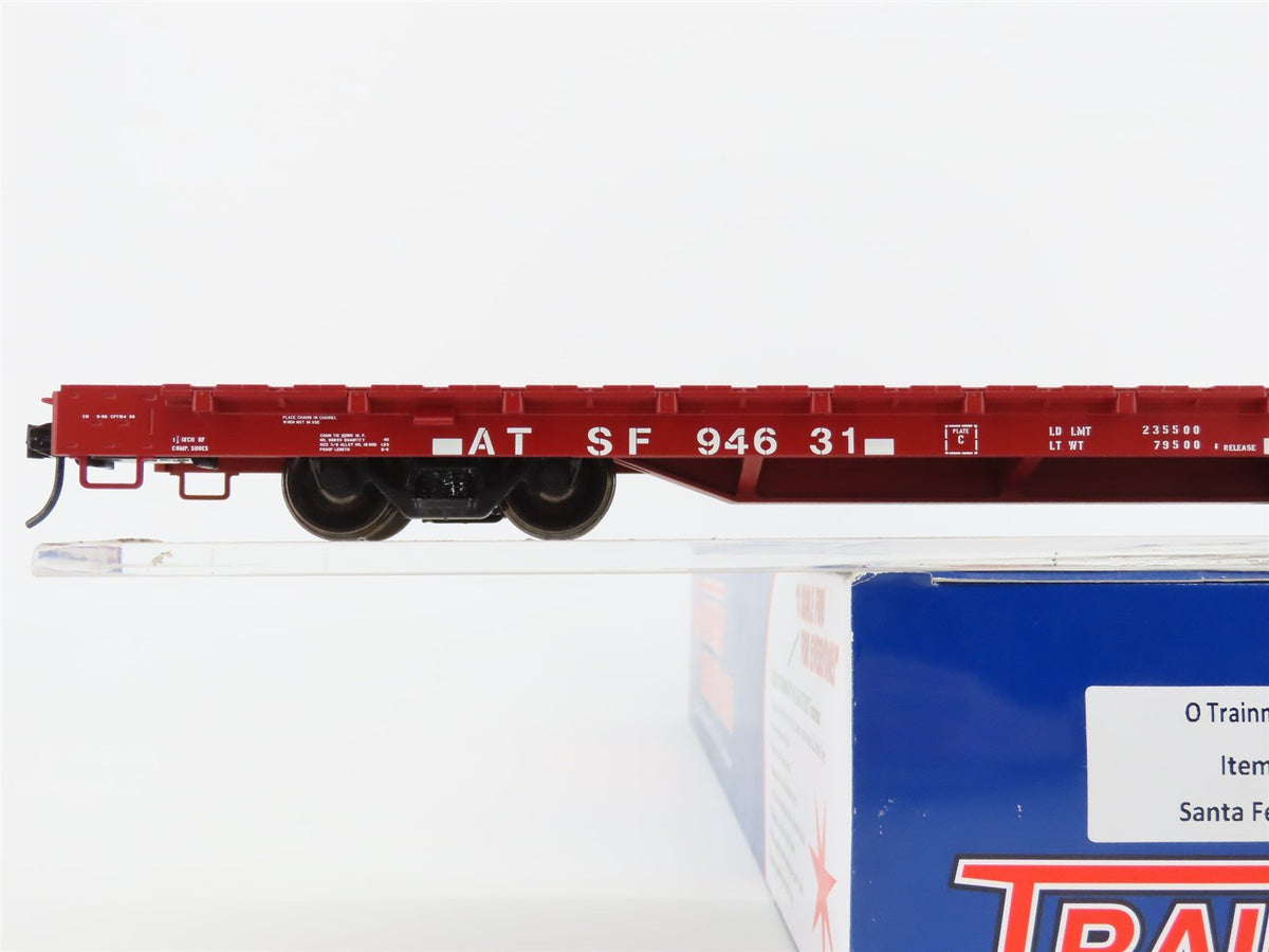 O Scale 2-Rail Atlas Trainman 2001768-1 ATSF Santa Fe 68&#39; Flat Car #94631