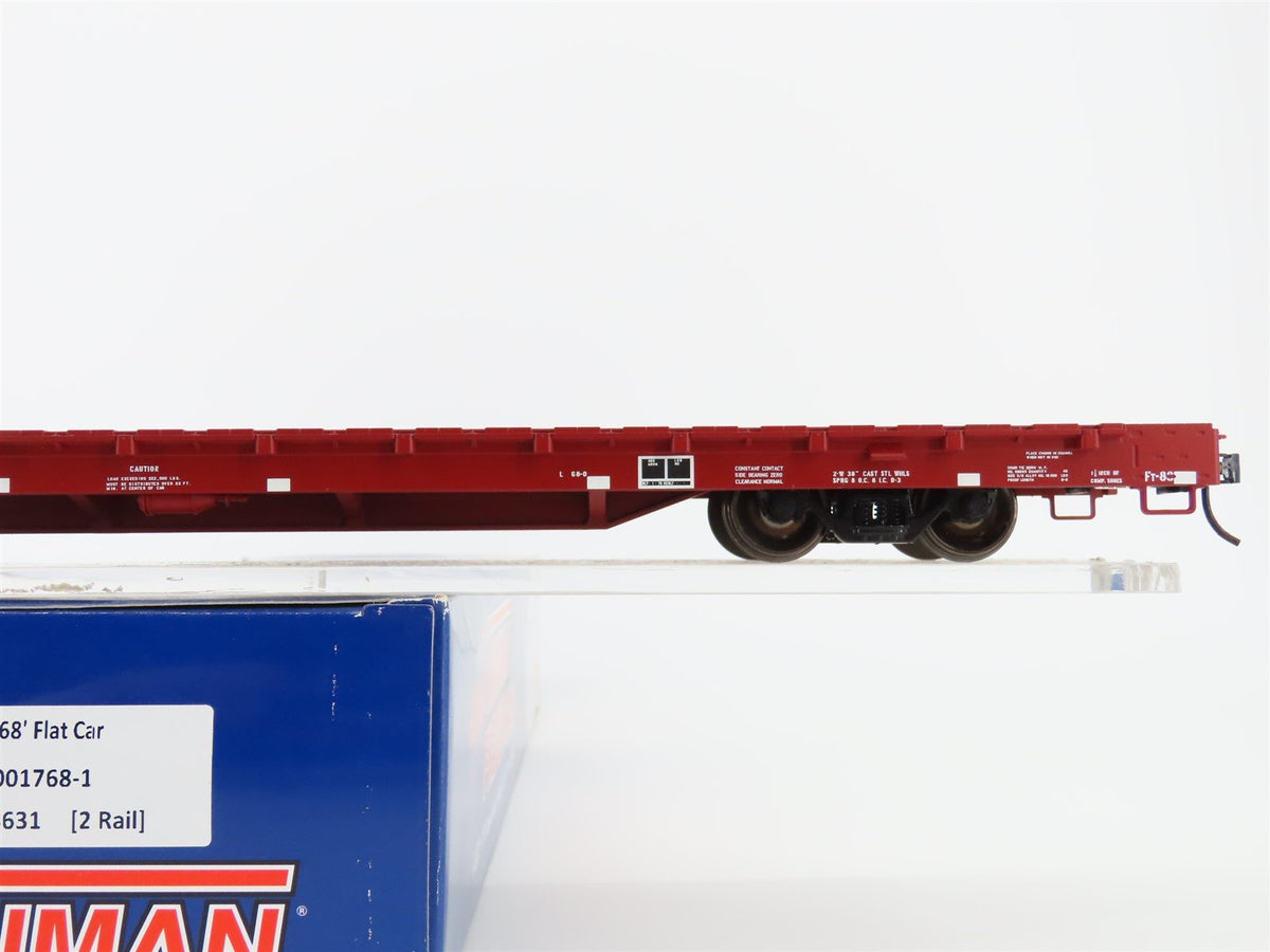 O Scale 2-Rail Atlas Trainman 2001768-1 ATSF Santa Fe 68&#39; Flat Car #94631