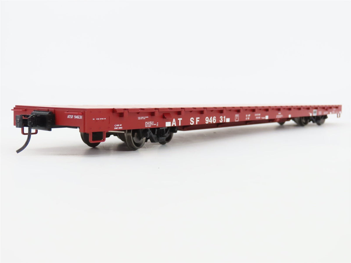 O Scale 2-Rail Atlas Trainman 2001768-1 ATSF Santa Fe 68&#39; Flat Car #94631