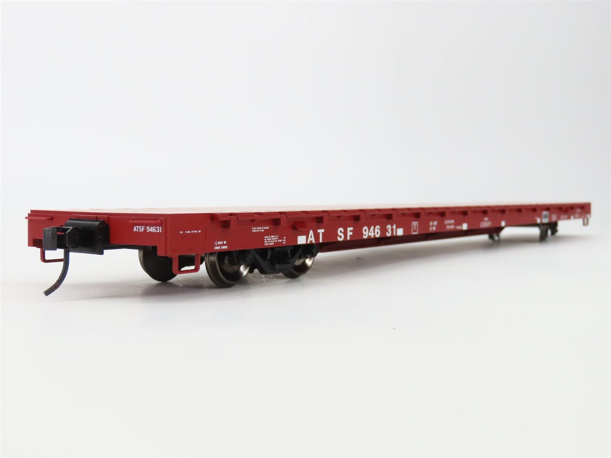 O Scale 2-Rail Atlas Trainman 2001768-1 ATSF Santa Fe 68&#39; Flat Car #94631