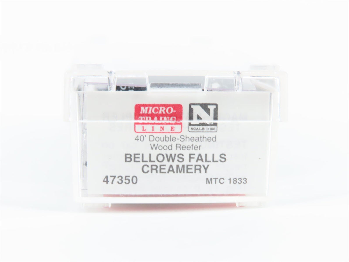 N Scale Micro-Trains MTL 47350 MTC Bellows Falls Creamery 40&#39; Reefer #1833