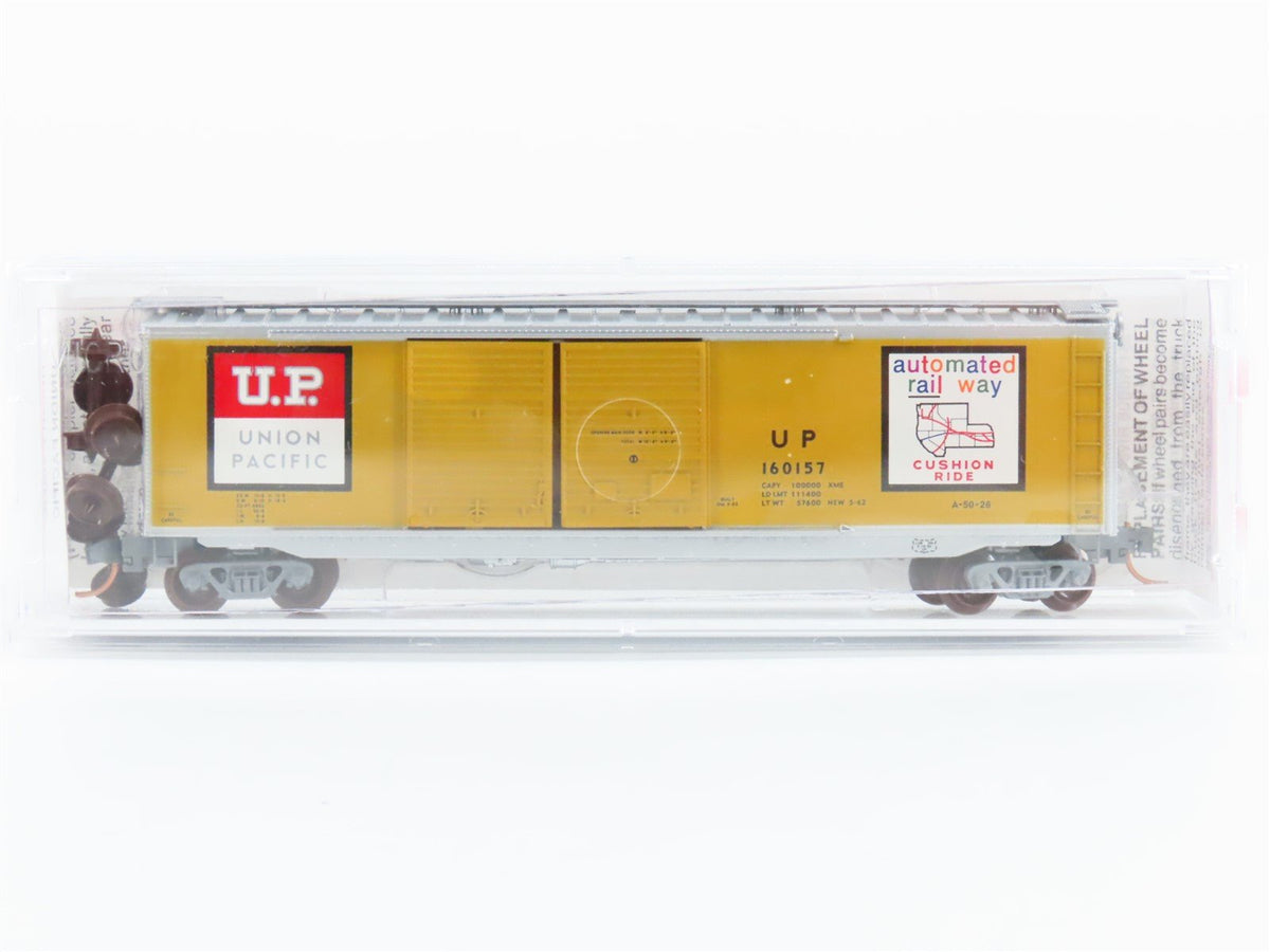 N Scale Micro-Trains MTL 34310 UP Union Pacific 50&#39; Double Door Box Car #160157