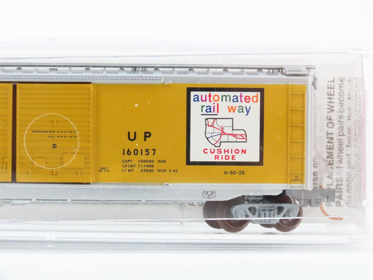 N Scale Micro-Trains MTL 34310 UP Union Pacific 50&#39; Double Door Box Car #160157