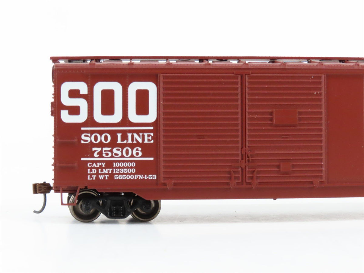 HO Scale Athearn ATH14740 SOO Line 40&#39; Double Door Express Boxcar #75806