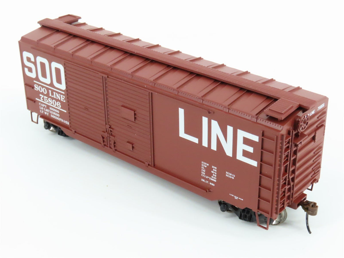 HO Scale Athearn ATH14740 SOO Line 40&#39; Double Door Express Boxcar #75806