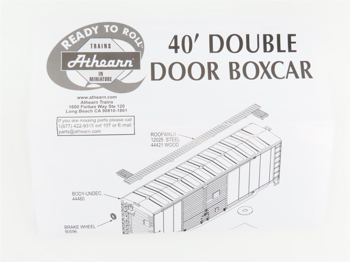 HO Scale Athearn ATH14740 SOO Line 40&#39; Double Door Express Boxcar #75806