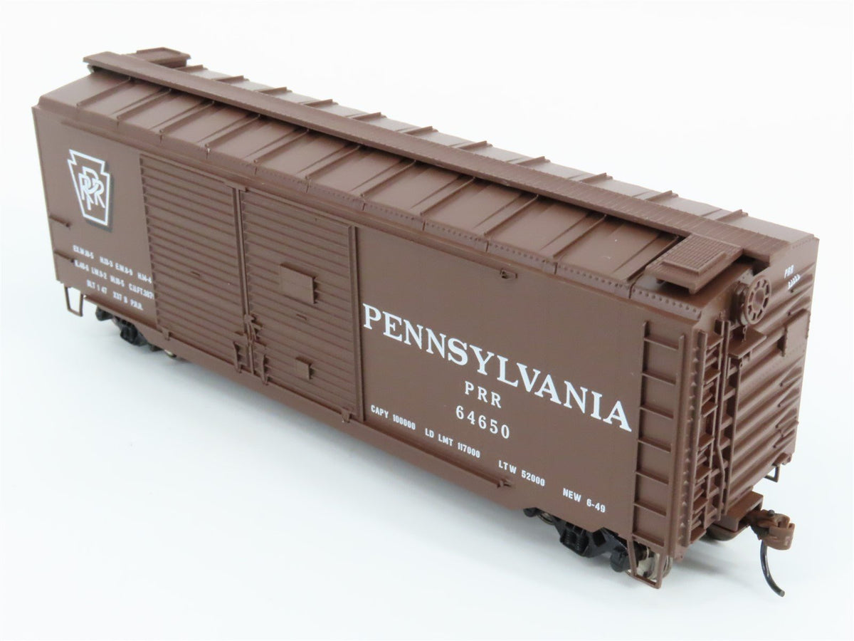 HO Scale Athearn ATH14737 PRR Pennsylvania 40&#39; Double Door Express Boxcar #64650