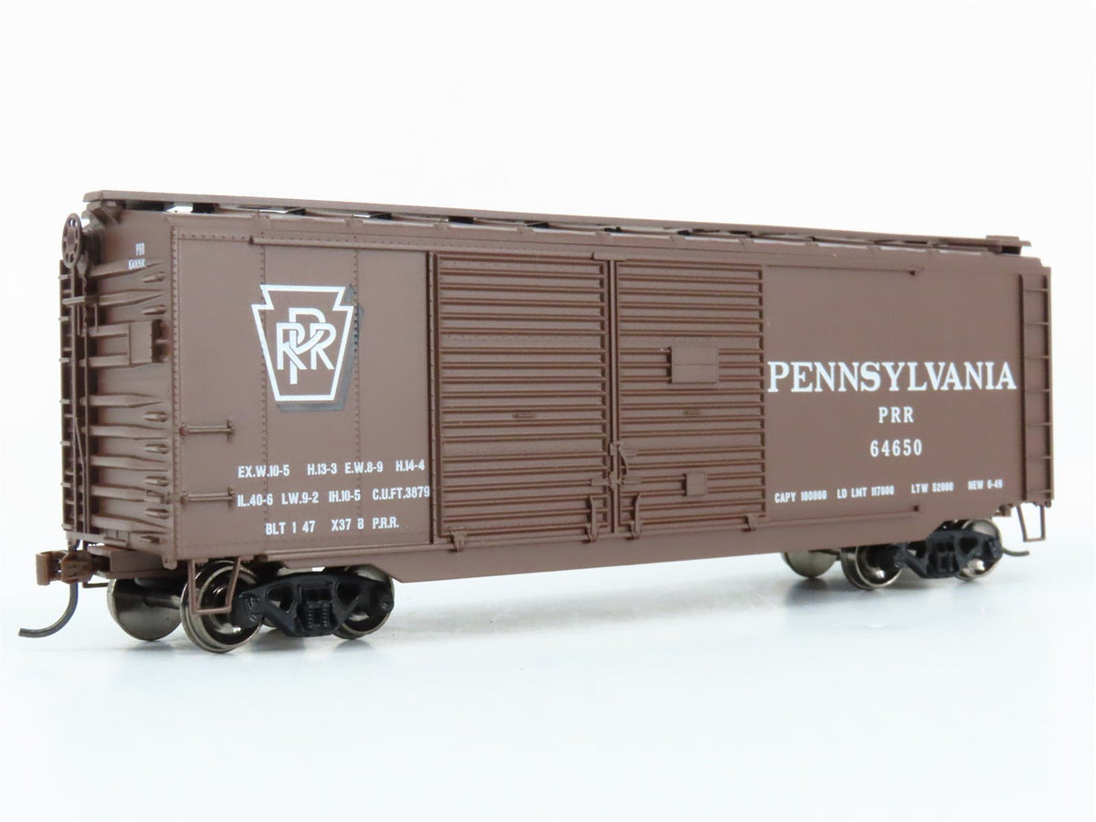 HO Scale Athearn ATH14737 PRR Pennsylvania 40&#39; Double Door Express Boxcar #64650