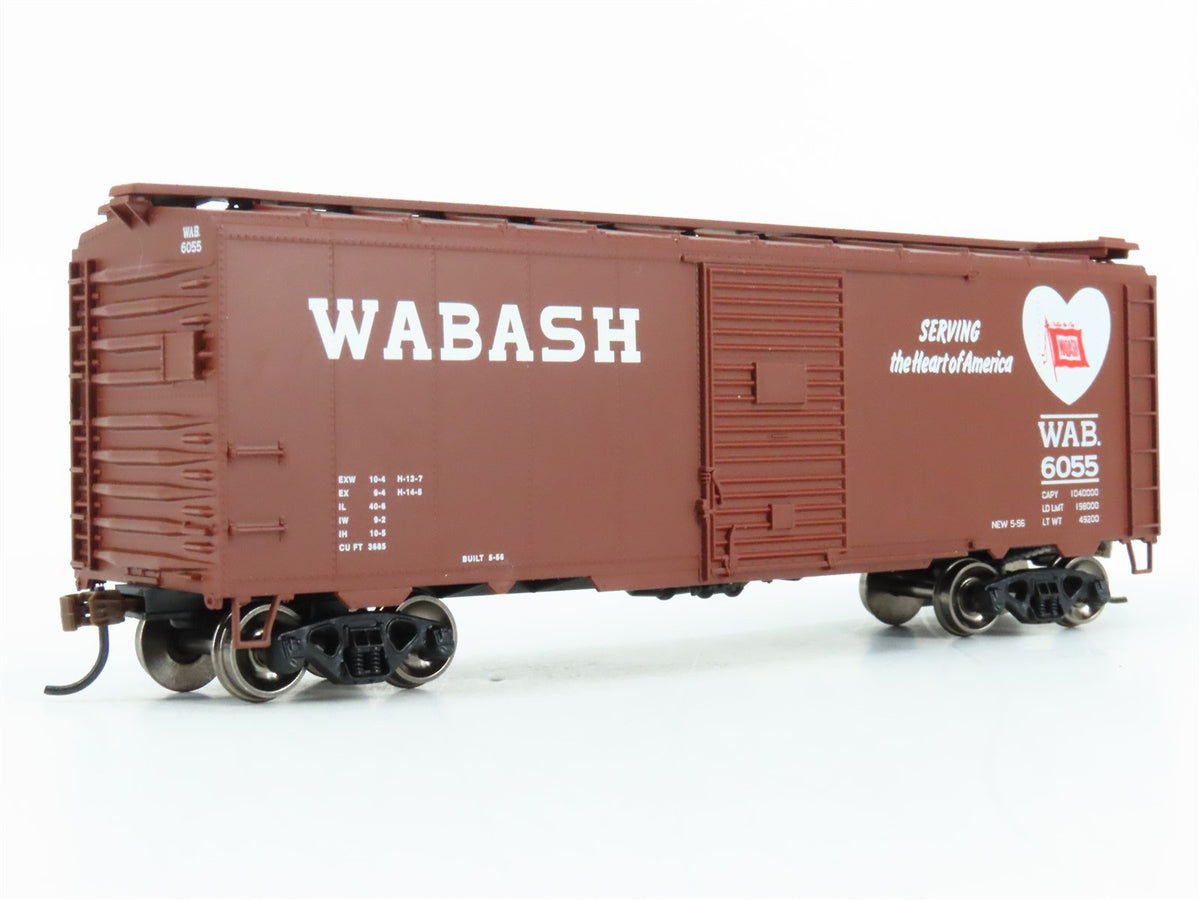 HO Scale Athearn ATH73539 WAB Wabash &quot;Heart&quot; 40&#39; Youngstown Boxcar #6055