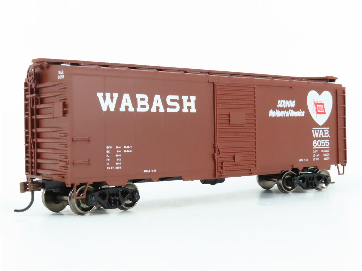 HO Scale Athearn ATH73539 WAB Wabash &quot;Heart&quot; 40&#39; Youngstown Boxcar #6055