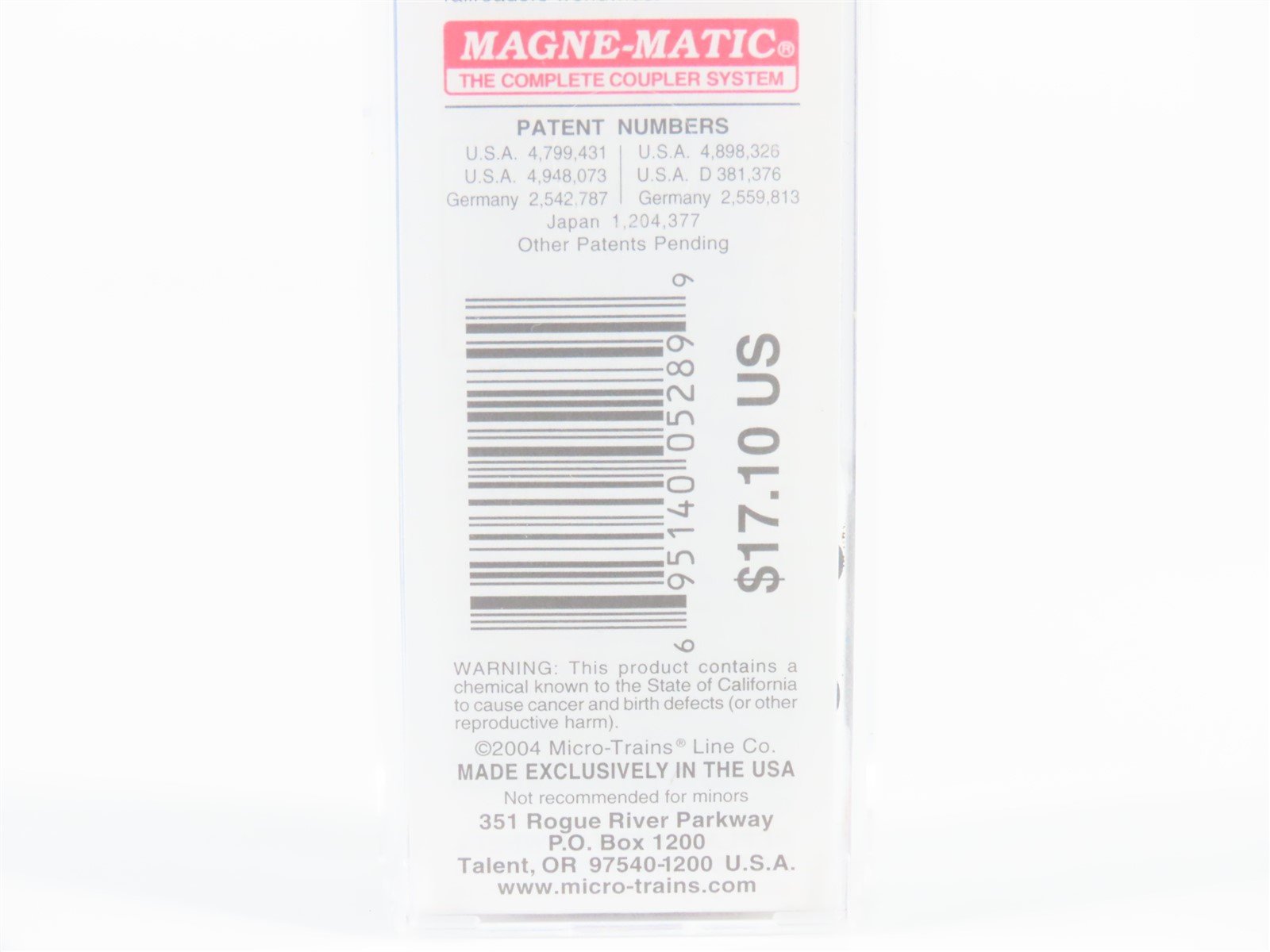 N Scale Micro-Trains MTL 25140 CCR Corinth & Counce Railroad 50' Box Car #6407