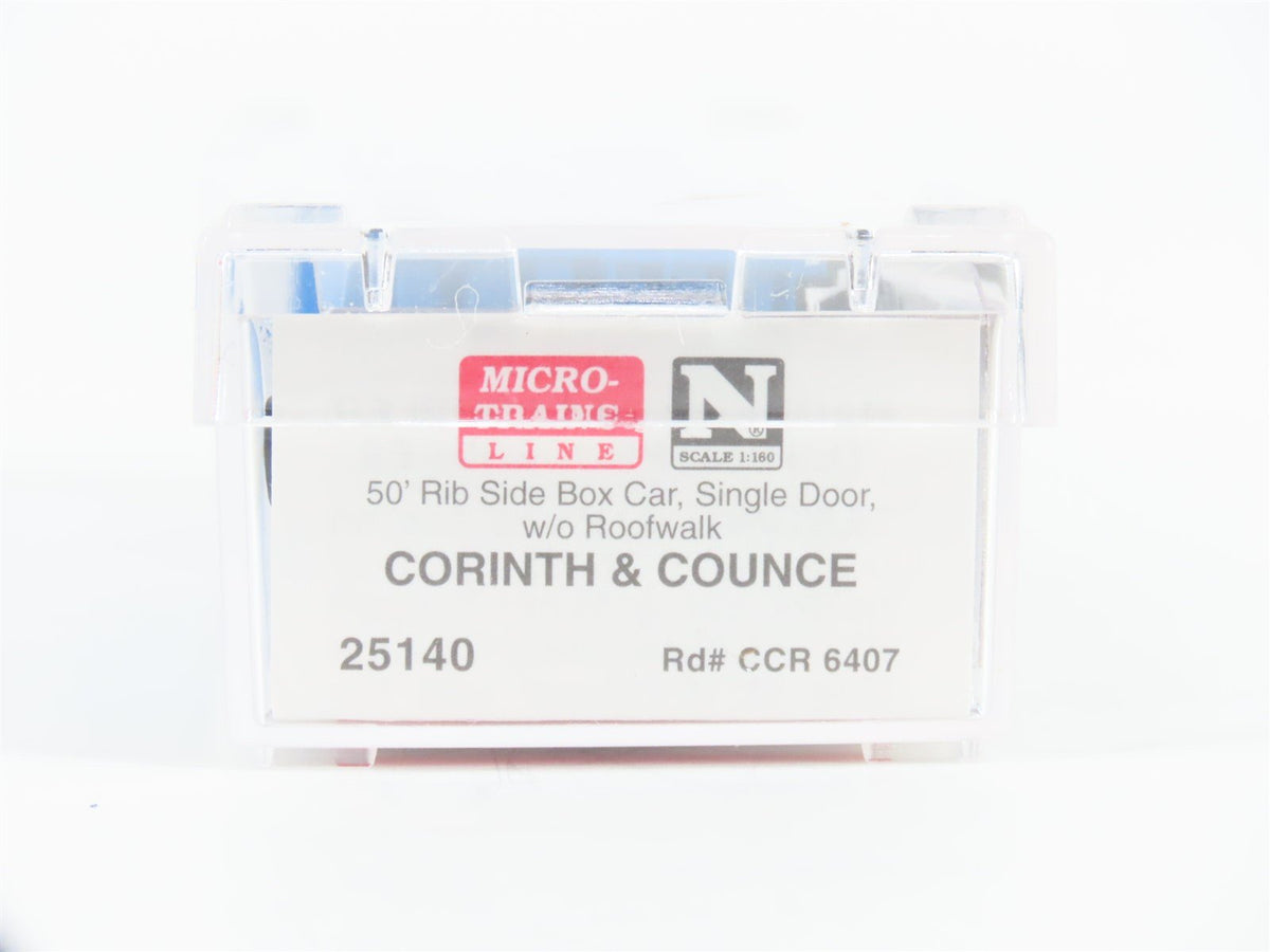 N Scale Micro-Trains MTL 25140 CCR Corinth &amp; Counce Railroad 50&#39; Box Car #6407