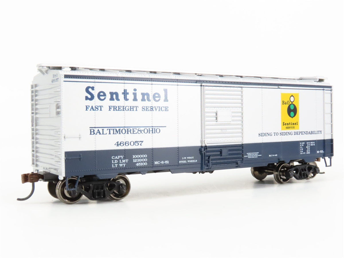 HO Scale Athearn ATH73523 B&amp;O Baltimore &amp; Ohio &quot;Sentinel&quot; 40&#39; Boxcar #466057