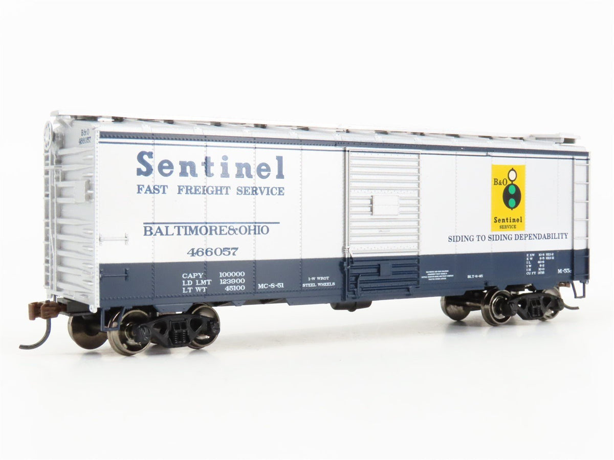 HO Scale Athearn ATH73523 B&amp;O Baltimore &amp; Ohio &quot;Sentinel&quot; 40&#39; Boxcar #466057