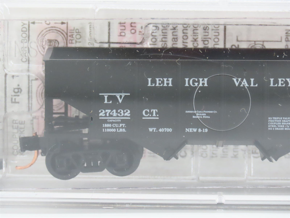 N Scale Micro-Trains MTL 56330 LV Lehigh Valley 2-Bay Open Hopper #27432