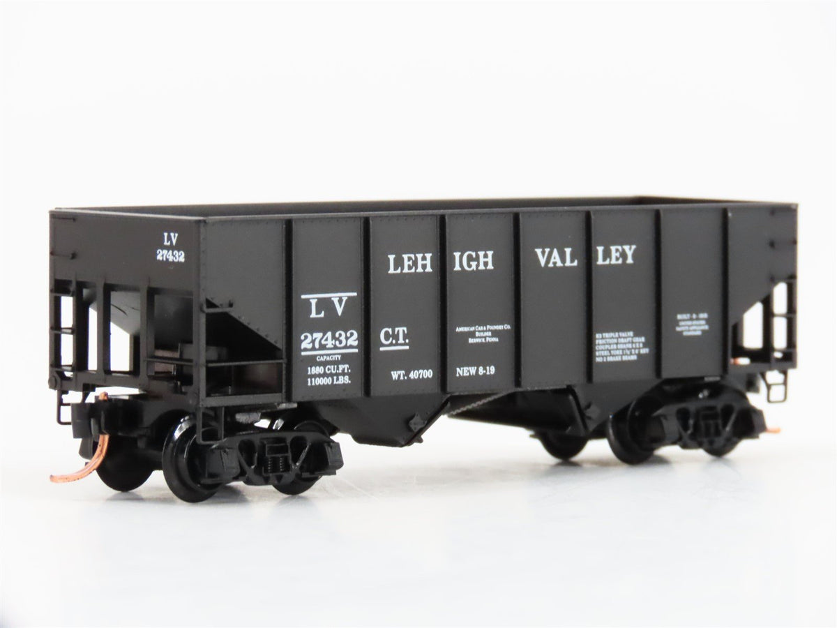 N Scale Micro-Trains MTL 56330 LV Lehigh Valley 2-Bay Open Hopper #27432