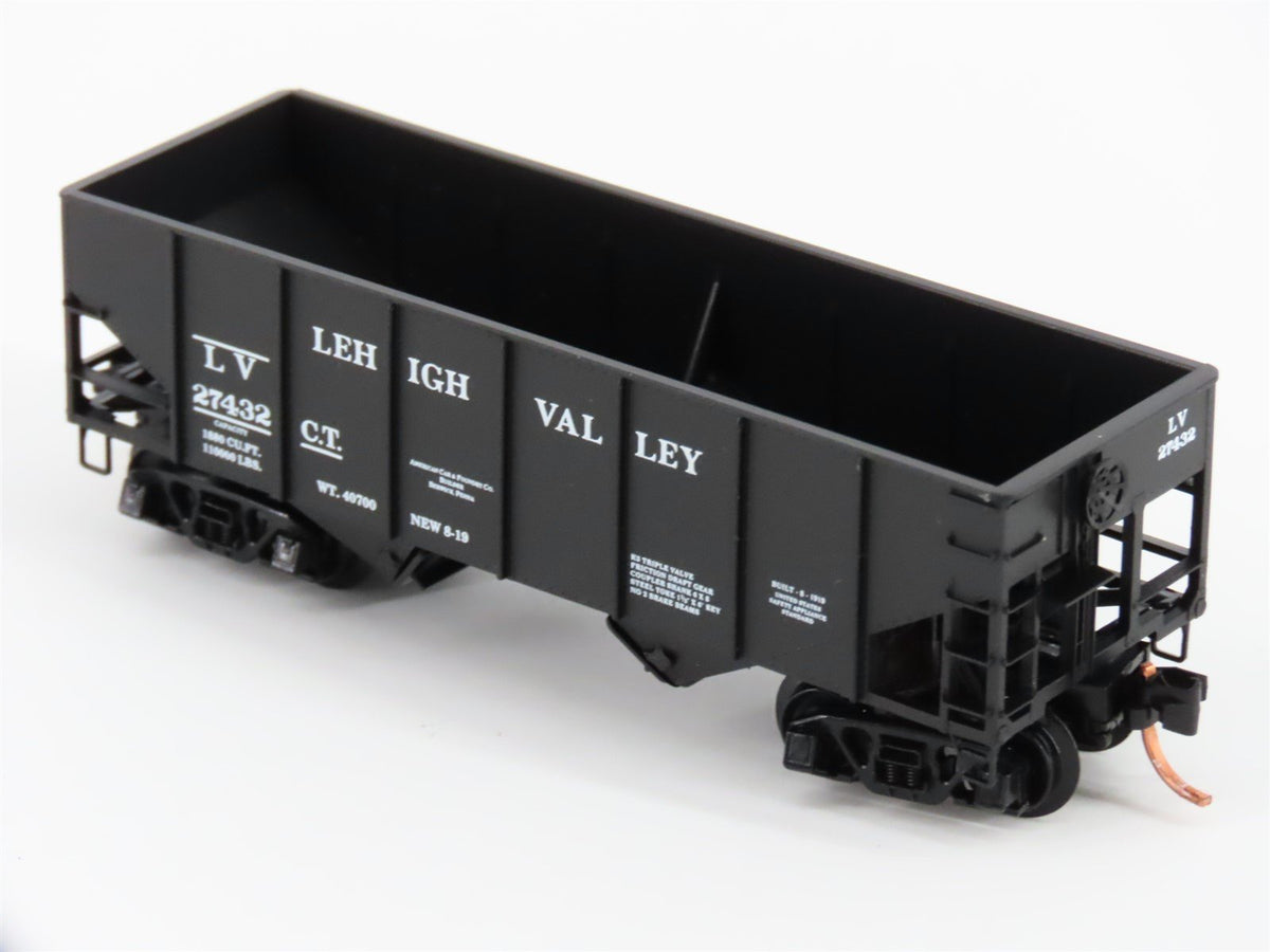 N Scale Micro-Trains MTL 56330 LV Lehigh Valley 2-Bay Open Hopper #27432