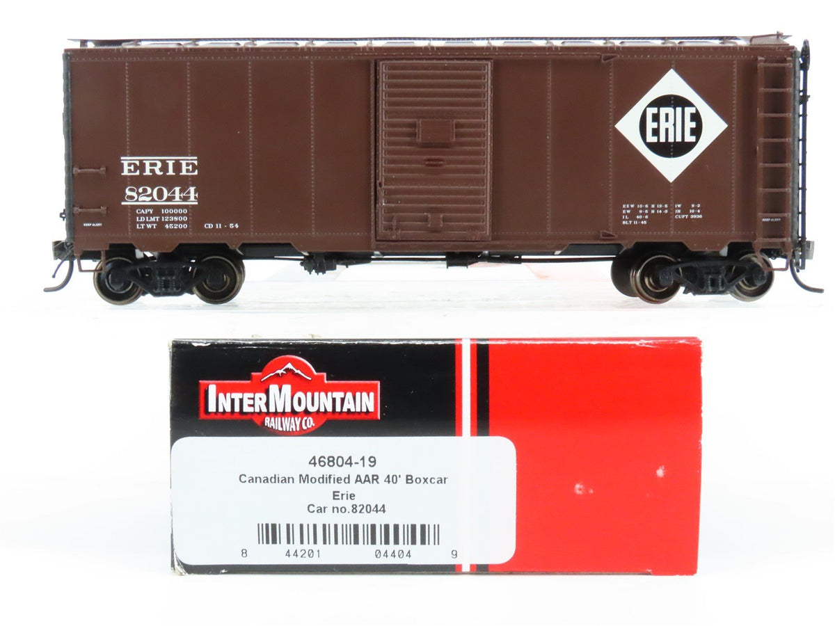 HO Scale Intermountain 46804-19 Erie Railway 40&#39; AAR Boxcar #82044