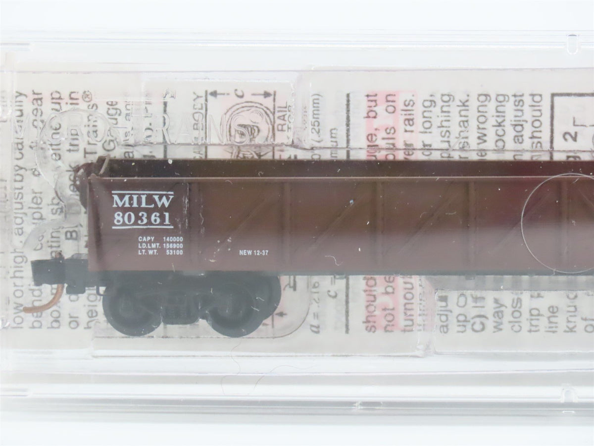 N Scale Micro-Trains MTL 60010 CMSTP&amp;P MILW Milwaukee Road 50&#39; Gondola #80361