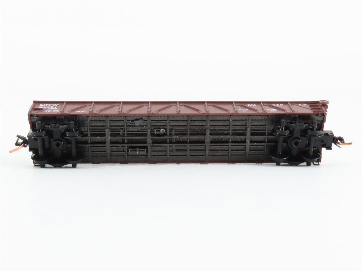 N Scale Micro-Trains MTL 60010 CMSTP&amp;P MILW Milwaukee Road 50&#39; Gondola #80361