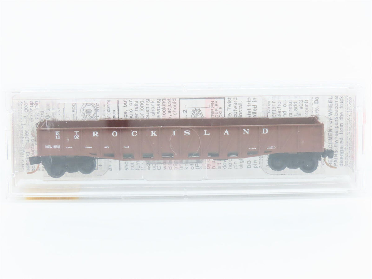 N Scale Micro-Trains MTL 62040 RI Rock Island Railroad 50&#39; Gondola #1197