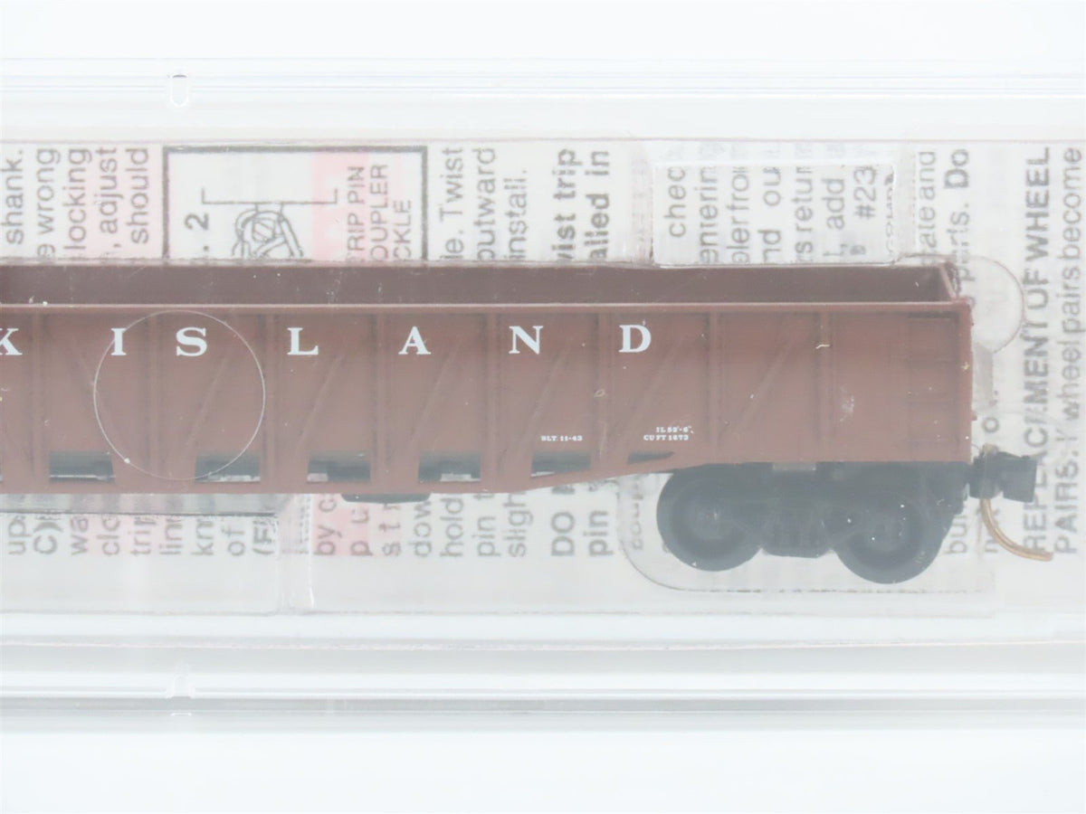 N Scale Micro-Trains MTL 62040 RI Rock Island Railroad 50&#39; Gondola #1197