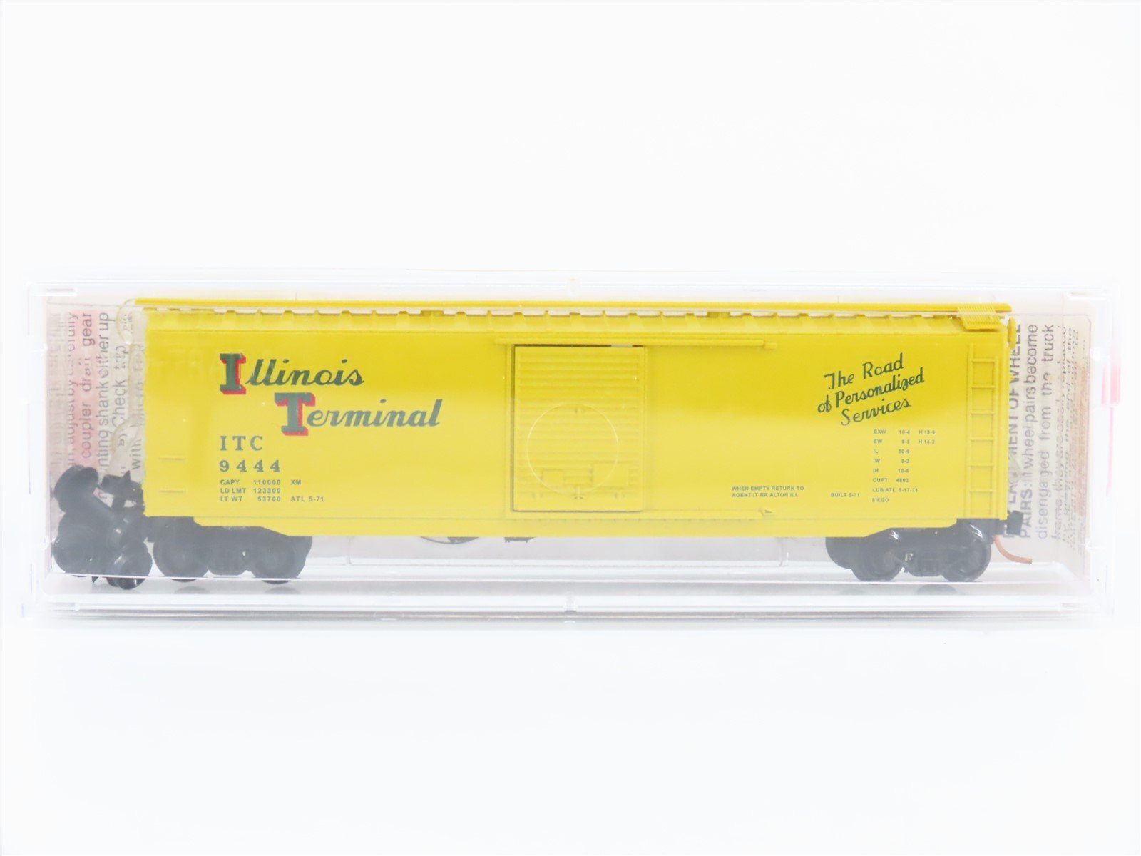 N Scale Micro-Trains MTL 31010 ITC Illinois Terminal Railroad 50' Box Car #9444