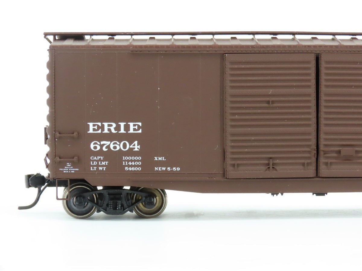 HO Scale Intermountain 45609-16 Erie Railway 50&#39; Double Door Boxcar #67604