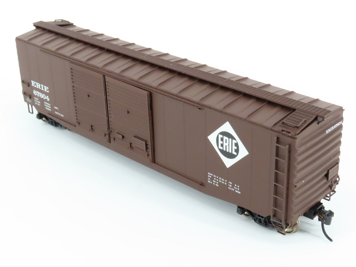 HO Scale Intermountain 45609-16 Erie Railway 50&#39; Double Door Boxcar #67604