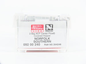 N Micro-Trains MTL 09200240 NS Norfolk Southern 2-Bay Covered Hopper #294246