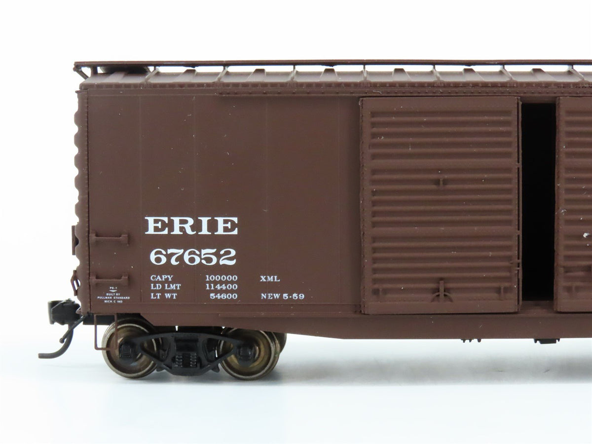 HO Scale Intermountain 45609-18 Erie Railway 50&#39; Double Door Boxcar #67652