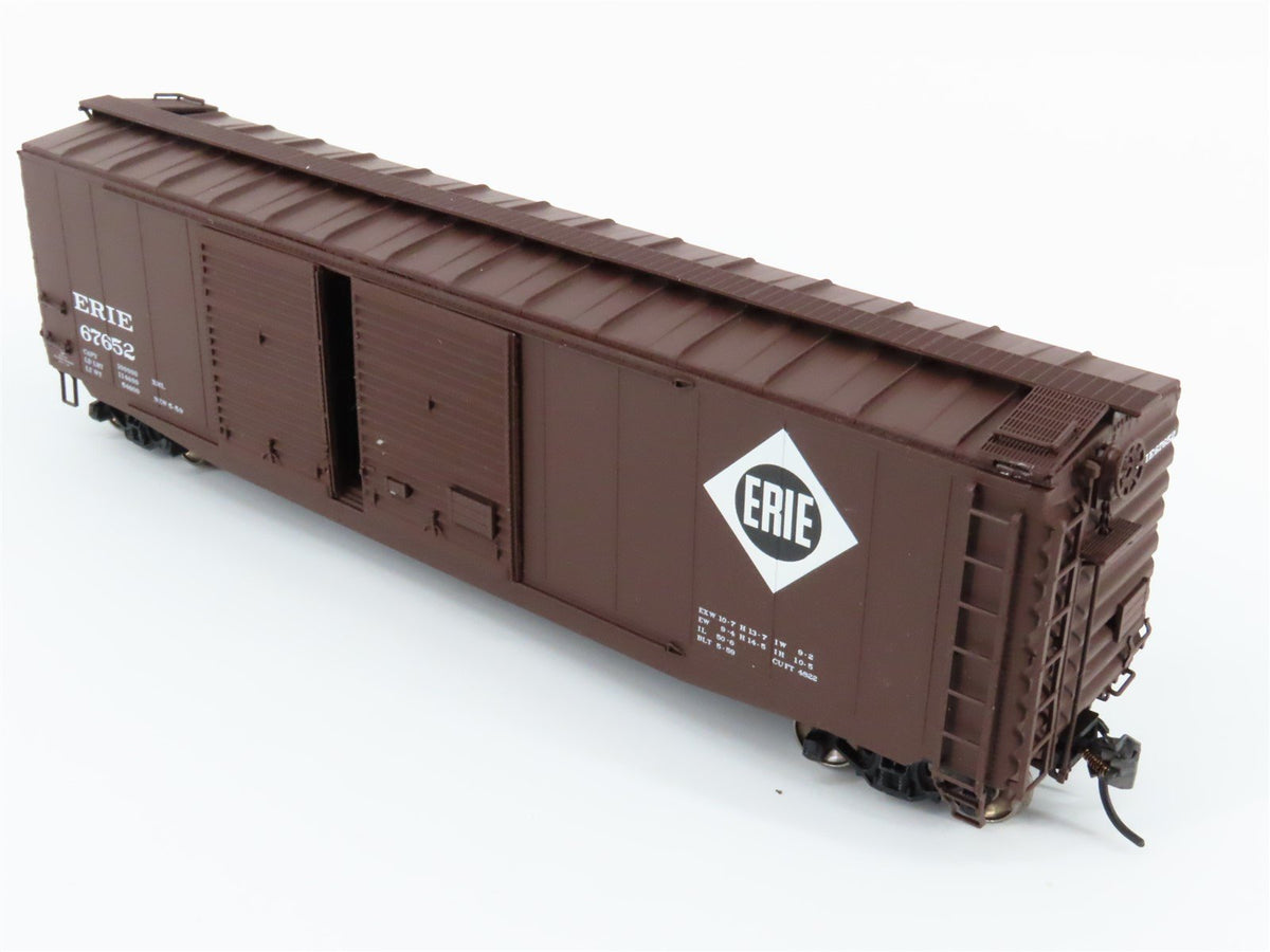 HO Scale Intermountain 45609-18 Erie Railway 50&#39; Double Door Boxcar #67652