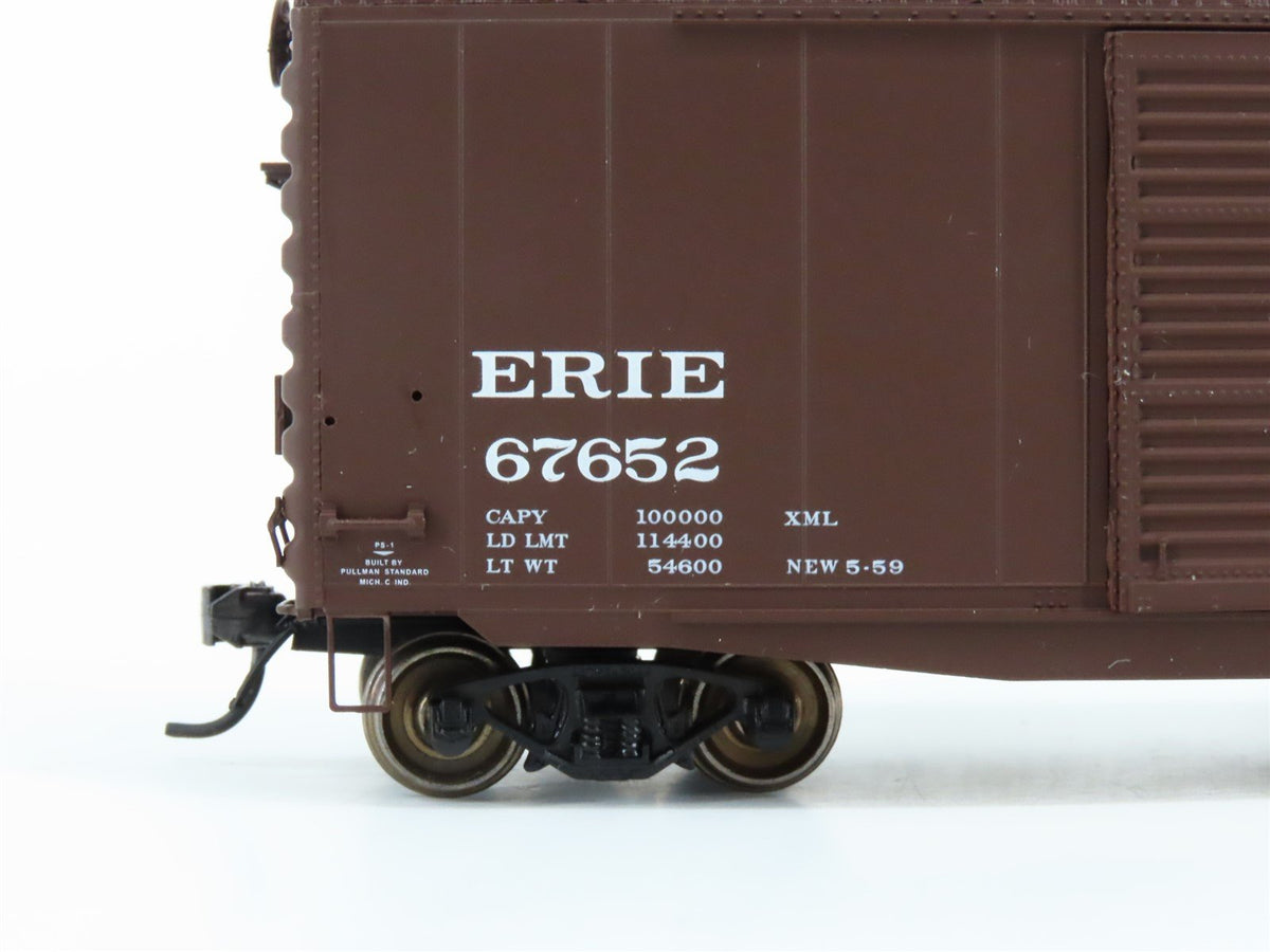 HO Scale Intermountain 45609-18 Erie Railway 50&#39; Double Door Boxcar #67652