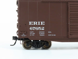 HO Scale Intermountain 45609-18 Erie Railway 50' Double Door Boxcar #67652