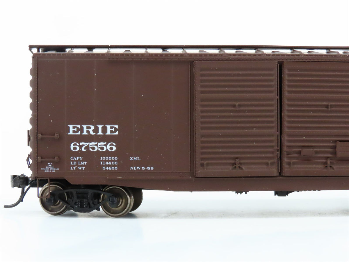 HO Scale Intermountain 45609-13 Erie Railway 50&#39; Double Door Boxcar #67556