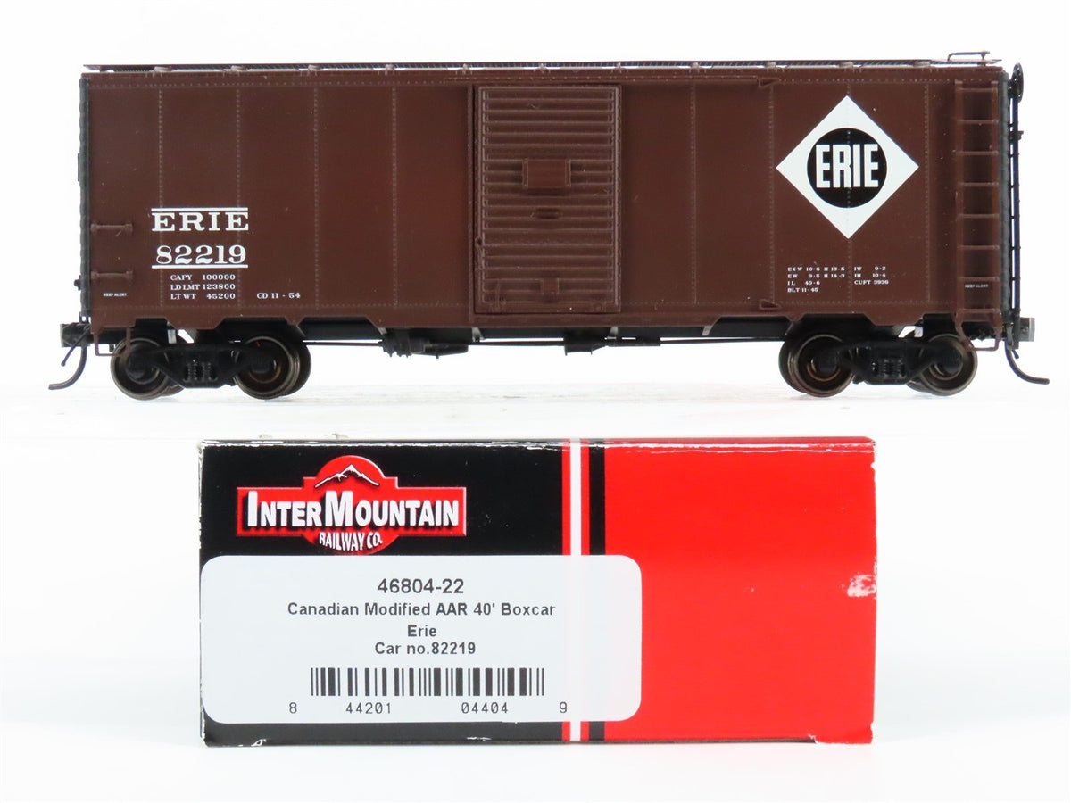 HO Scale Intermountain 46804-22 Erie Canadian Modified 40&#39; AAR Boxcar #82219