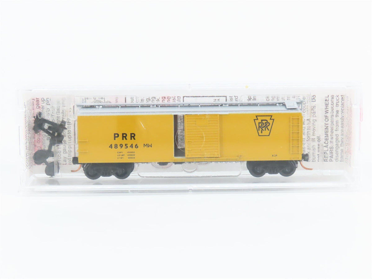 N Scale Micro-Trains MTL 120710 PRR Pennsylvania MW 40&#39; Steel Box Car #489546