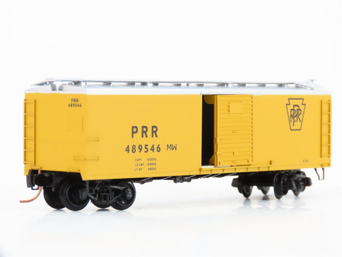 N Scale Micro-Trains MTL 120710 PRR Pennsylvania MW 40&#39; Steel Box Car #489546