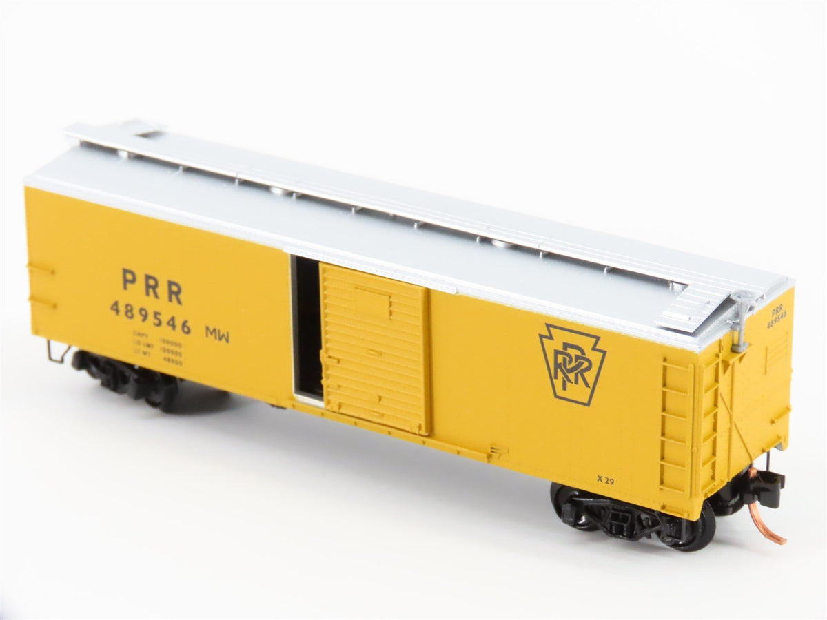 N Scale Micro-Trains MTL 120710 PRR Pennsylvania MW 40&#39; Steel Box Car #489546