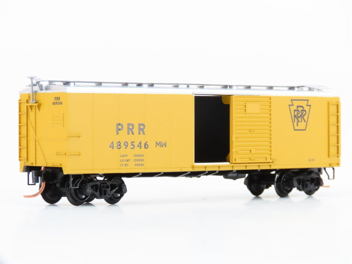 N Scale Micro-Trains MTL 120710 PRR Pennsylvania MW 40&#39; Steel Box Car #489546